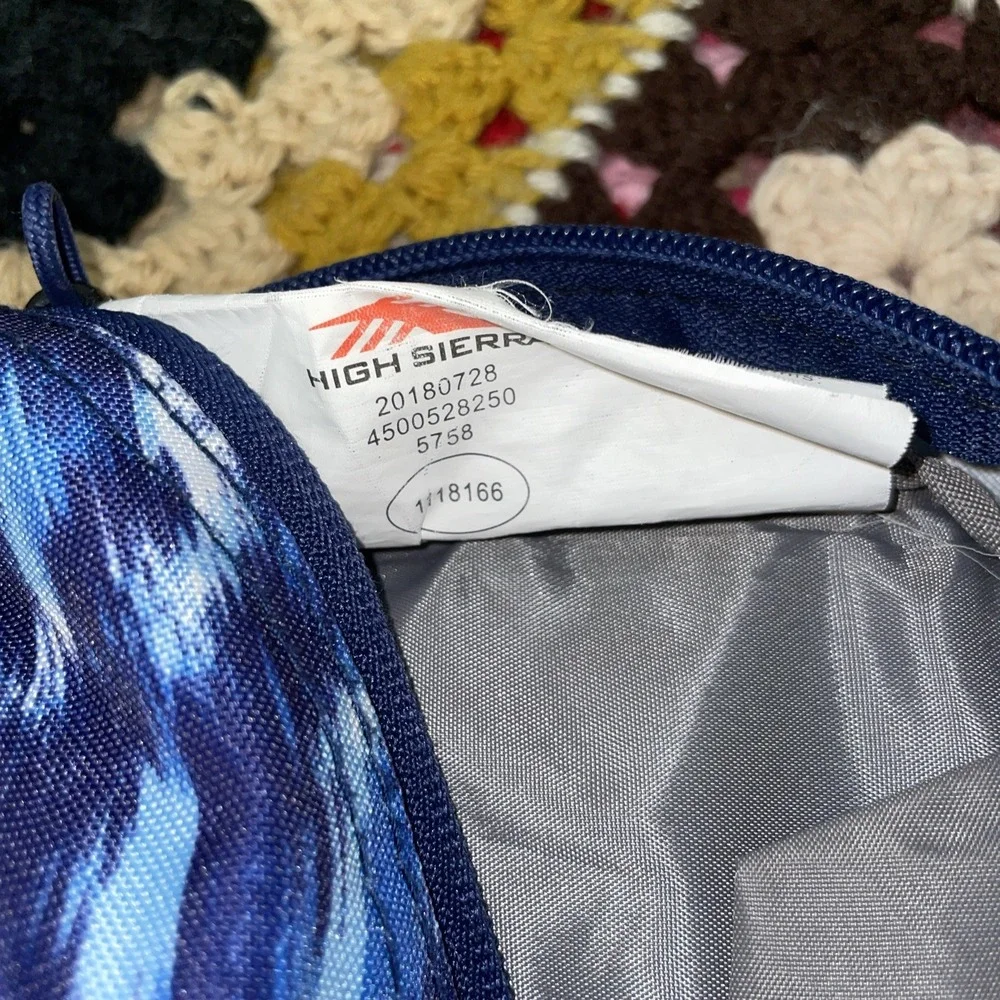 High Sierra Backpack Suspension Strap System Blue‎ School Camping Hiking